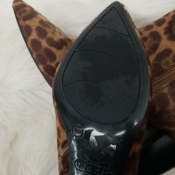 Nine West Leopard Textured Ankle Booties - Picture 5 of 9